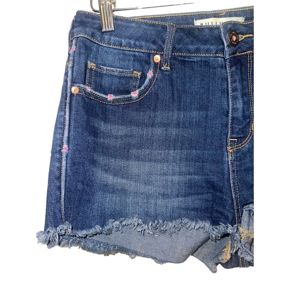 Bullhead High Rise Short With Pink Accent Size 7 - Picture 3 of 11